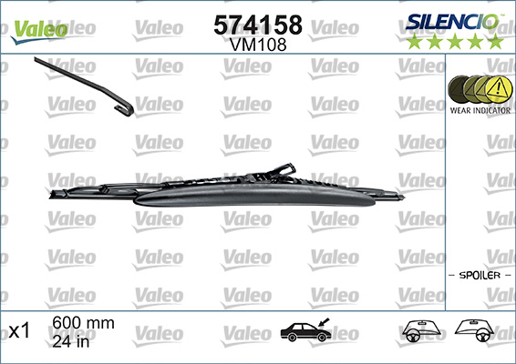 Wiper Blade - 574158 VALEO